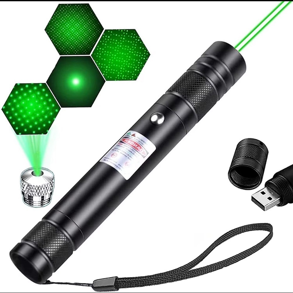 Green Laser Pointer 2000 Meter Long Range High Power Flashlight Rechargeable